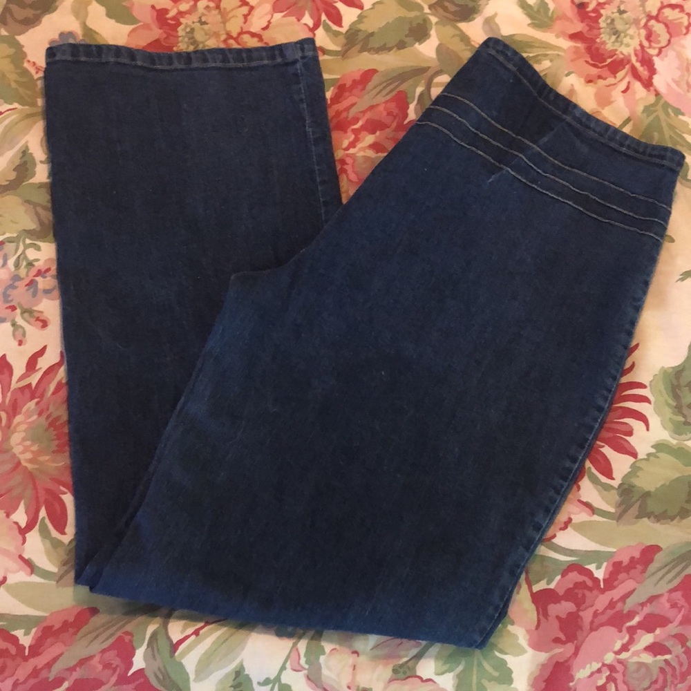 Vintage 90’s CAREN SPORT size 2X Stretchy Cotton FlatFront Sewn Pin-Tuck NEPAL